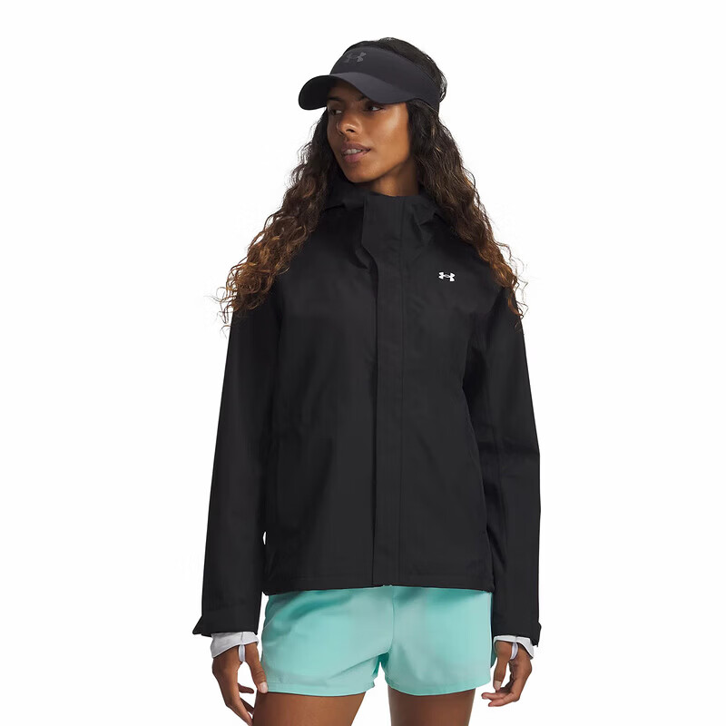 安德玛（Under Armour） 2026S/S女百搭时尚潮流运动休闲梭织夹克 6009571-001 M