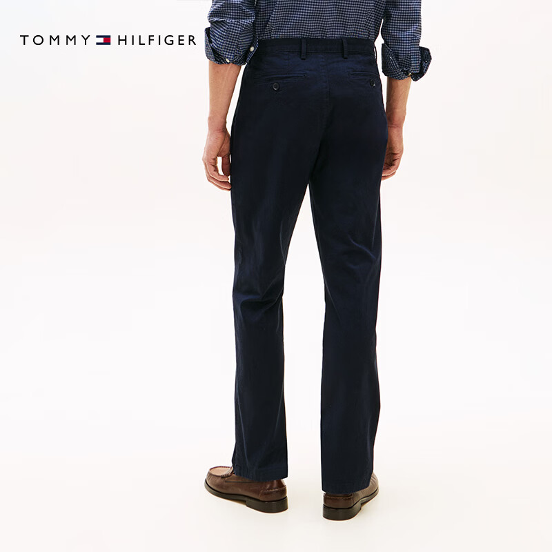 Tommy Hilfiger【弹力直筒】26春夏新款男装潮流多色通勤商务西裤休闲长裤 深海军蓝DW5 -直筒版-拍大一码 40 (3.1尺)