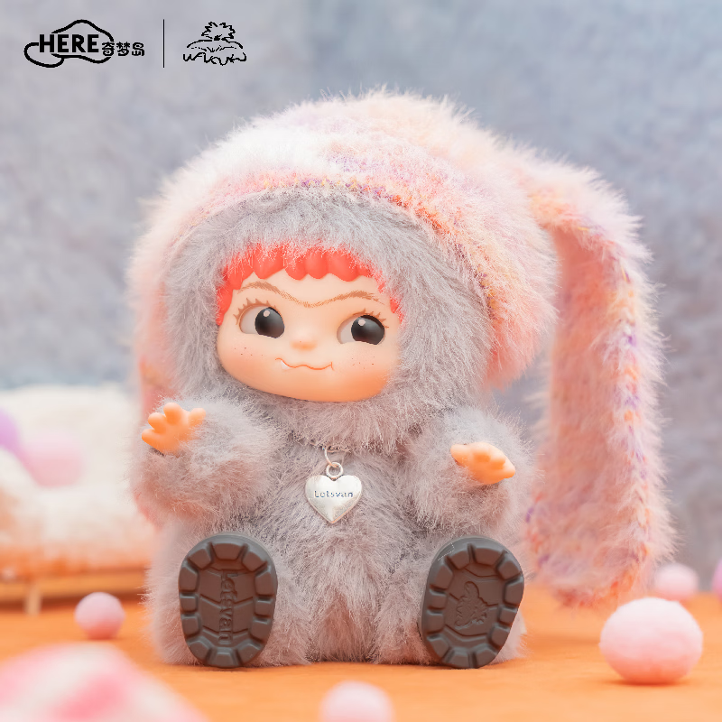 奇梦岛明星同款官方奇梦岛wakuku初代毛毛潮趣派对系列潮玩手办盲盒 2盒【端盒拍3件不重复】 不支持7天无理由退换货