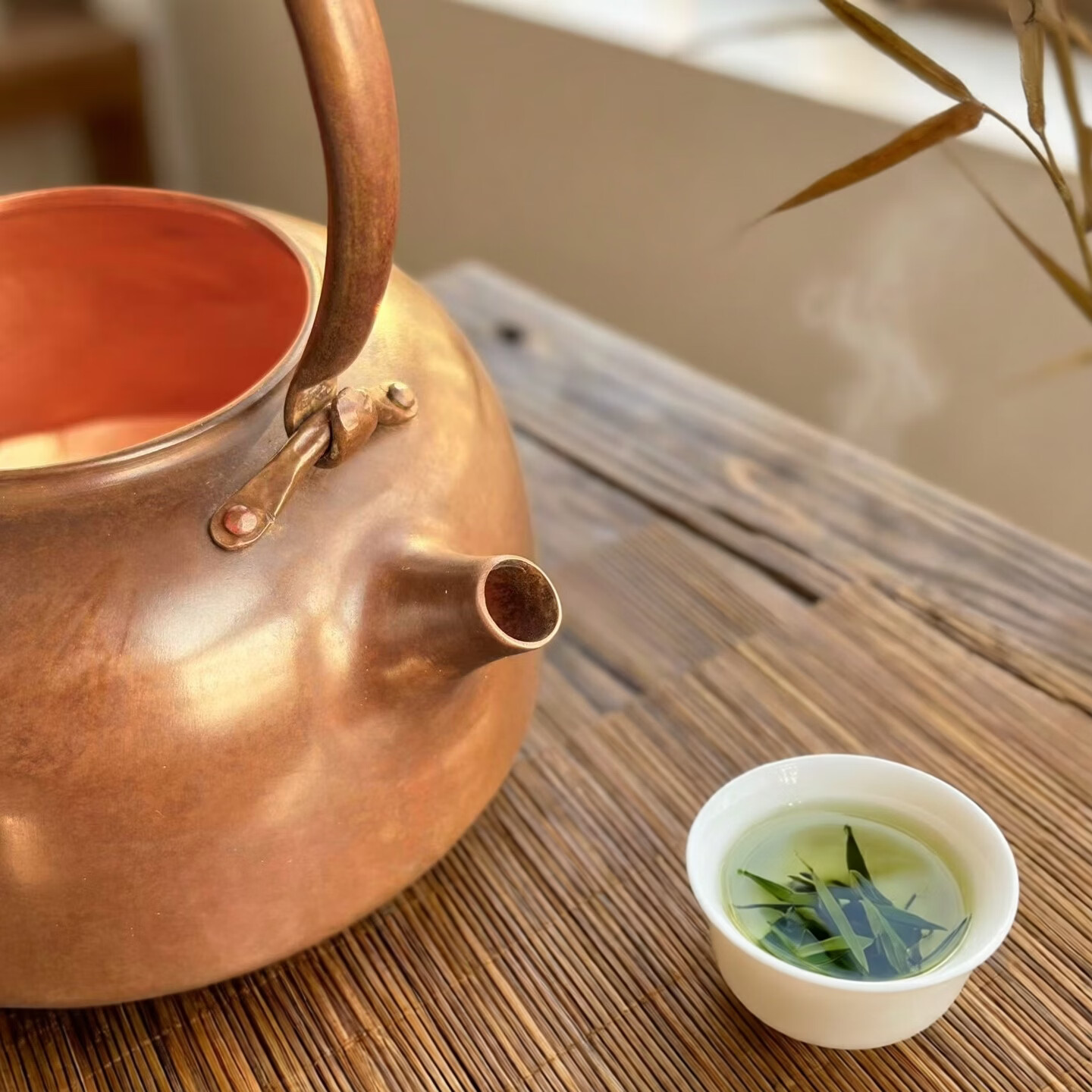 纯紫铜手工锤纹烧水壶炭火功夫茶具围炉煮茶壶家用中号煮水壶 紫铜提梁烧水壶（中号咖色） 550ml 紫铜提梁小号烧水壶（咖色）