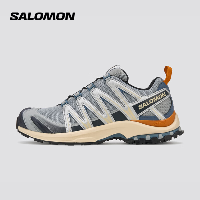 萨洛蒙（Salomon）男女款 城市轻户外舒适透气稳定支撑潮流穿搭运动鞋 XA PRO 3D 沙场灰 472456 42 (UK 8丨 42)