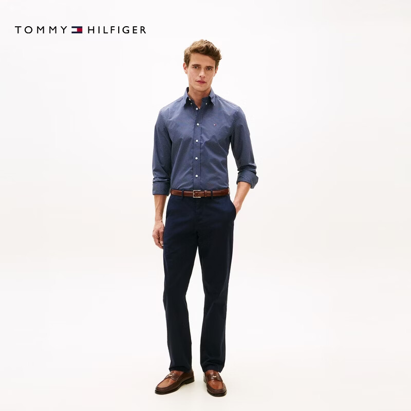 Tommy Hilfiger【弹力直筒】26春夏新款男装潮流多色通勤商务西裤休闲长裤 深海军蓝DW5 -直筒版-拍大一码 40 (3.1尺)