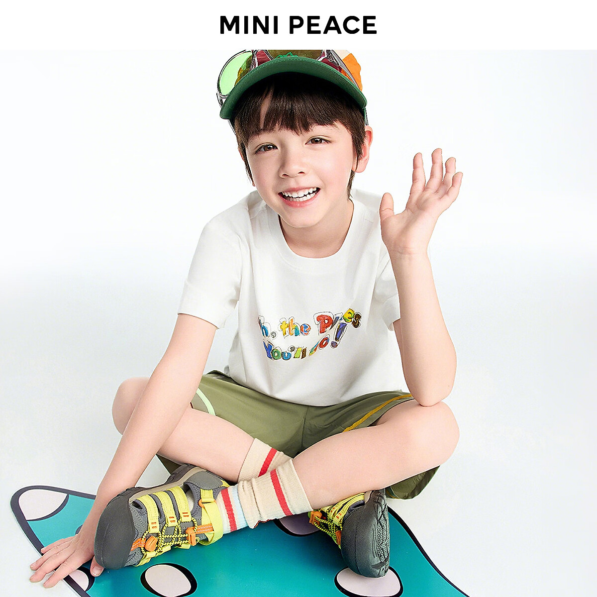 [凉感速干]MINIPEACE太平鸟童装男童短袖T恤速干儿童夏装运动上衣