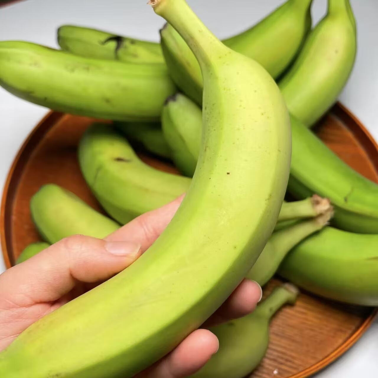 彩云之南文山树上熟绿皮香蕉软糯香甜水果香蕉生鲜（3-11月） 云南喀斯特绿皮香蕉净重8斤