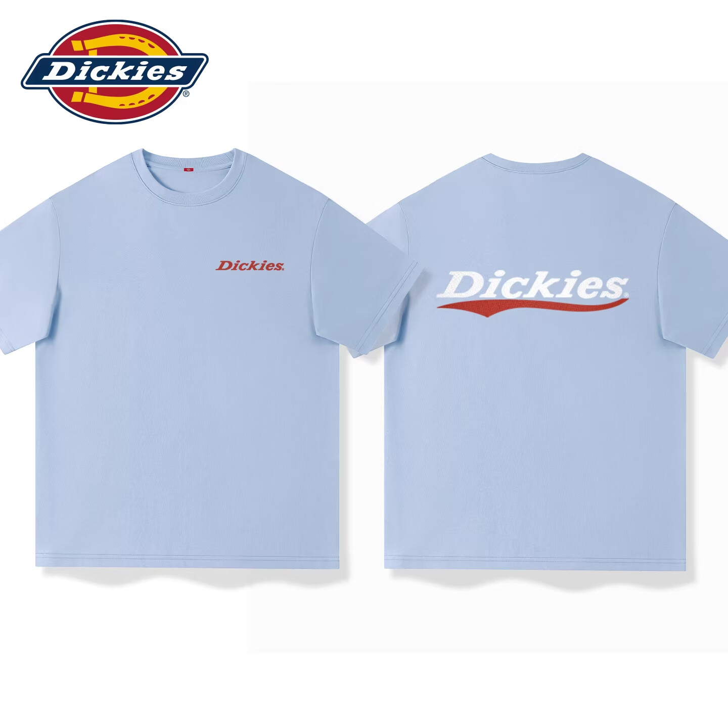 Dickies短袖男款2026新款夏季男生美式复古街头潮流宽松半袖体恤 棕榈绿(ks白字红刃胸标_ks红弧潮印背标) 5XL