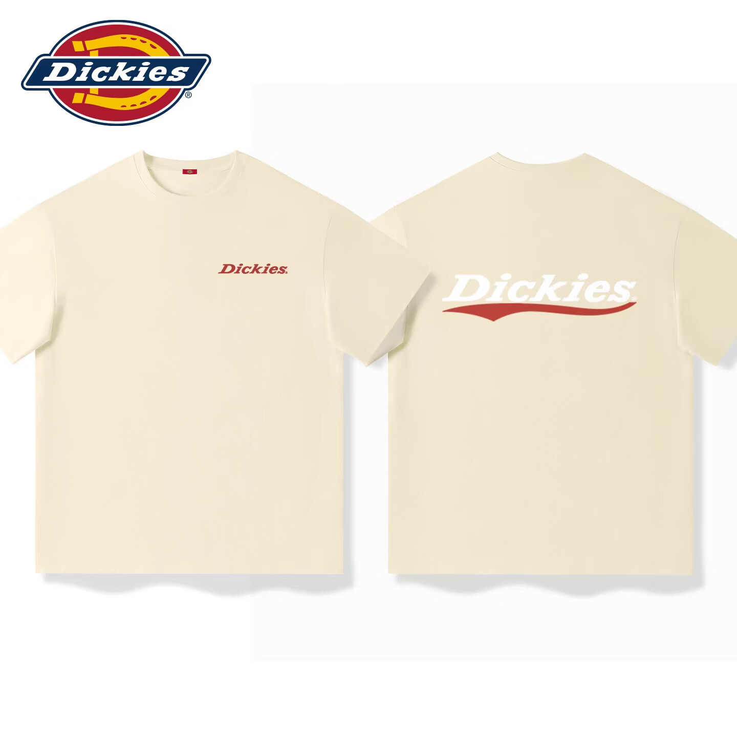 Dickies短袖男款2026新款夏季男生美式复古街头潮流宽松半袖体恤 棕榈绿(ks白字红刃胸标_ks红弧潮印背标) 5XL