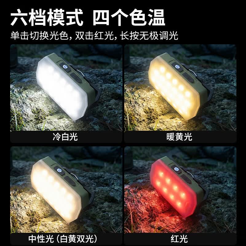 天火强光手电筒户外露营灯手电超长续航迷你充电多功能应急照明灯 4000毫安·四档调色丨电显 磁吸 挂钩 露营灯