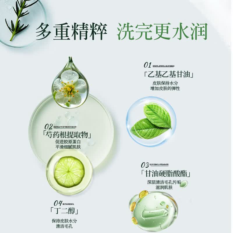 兰娇蓉洗面奶【正品旗舰】清洁深层洁面乳男女专用油皮去油毛孔黑 120g(洗面奶1支)