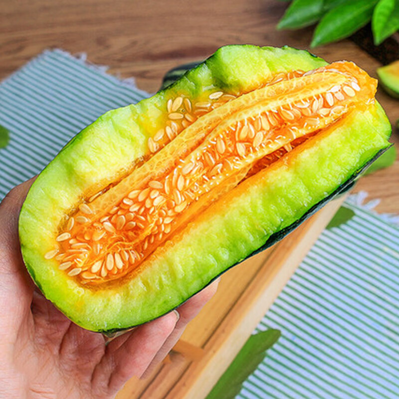 小筑倾橙 山东博洋9号甜瓜头茬羊角脆蜜香瓜新鲜孕妇水果当季整箱 大果5斤【好吃到爆】