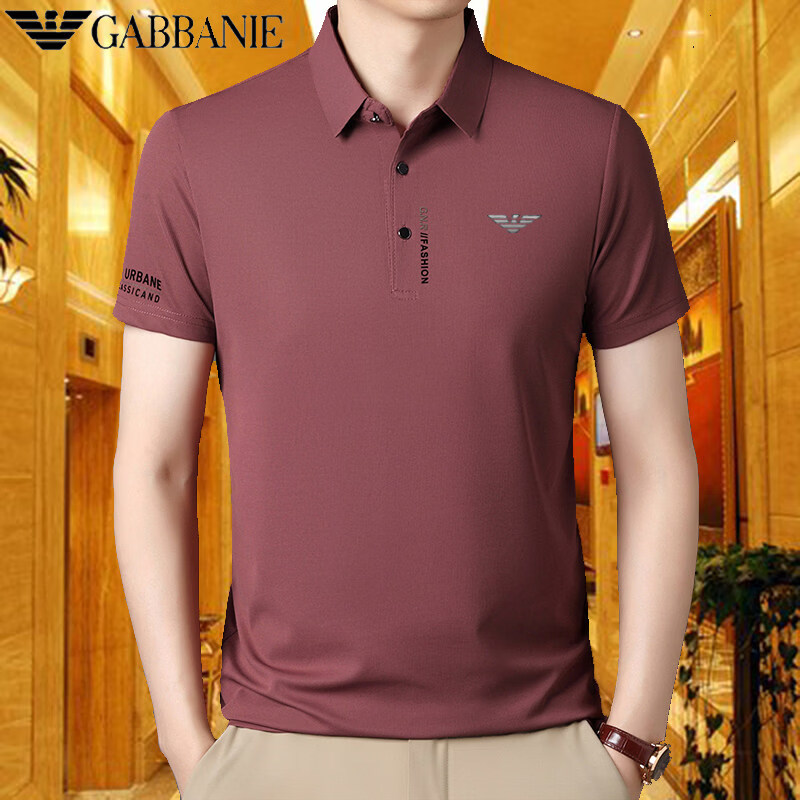 阿玛尼（ARMANI）意大利正品曼夏季男士短袖Polo衫中年商务休闲高端专柜 十大奢侈品男装国际一线品牌红色 M 170_84A