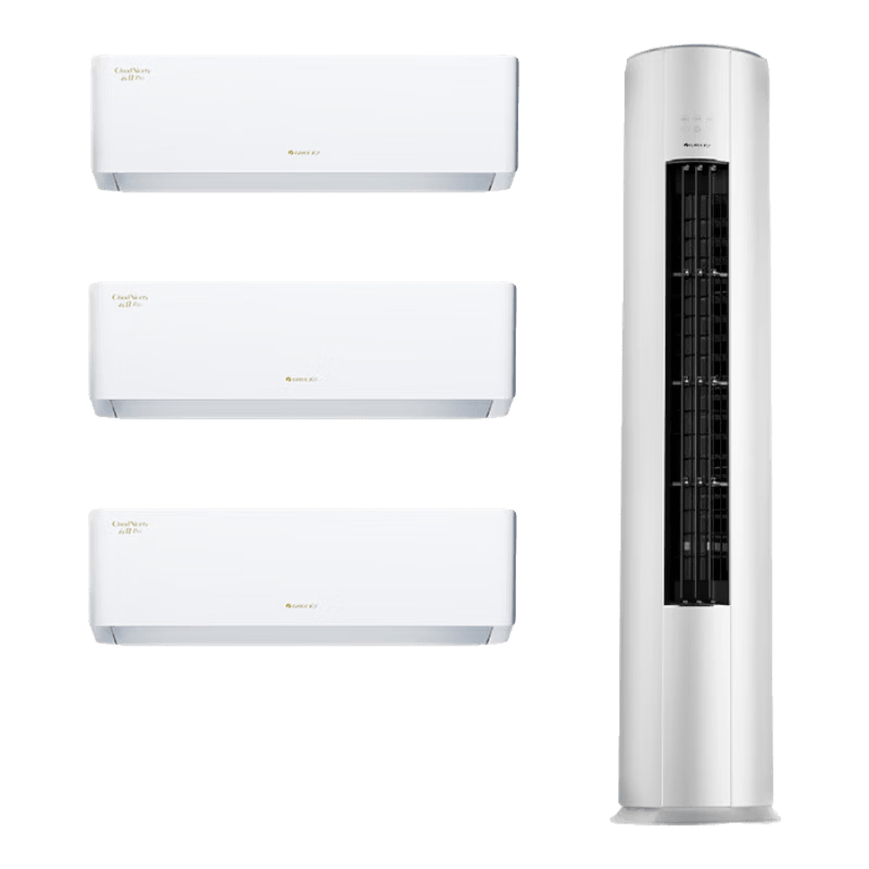 格力（GREE）空调套装 云佳Pro新款系列 智能WIFI 内外机双自洁 新一级能效挂机柜机组合套装 35云佳Pro*3+72云佳Pro 三室一厅