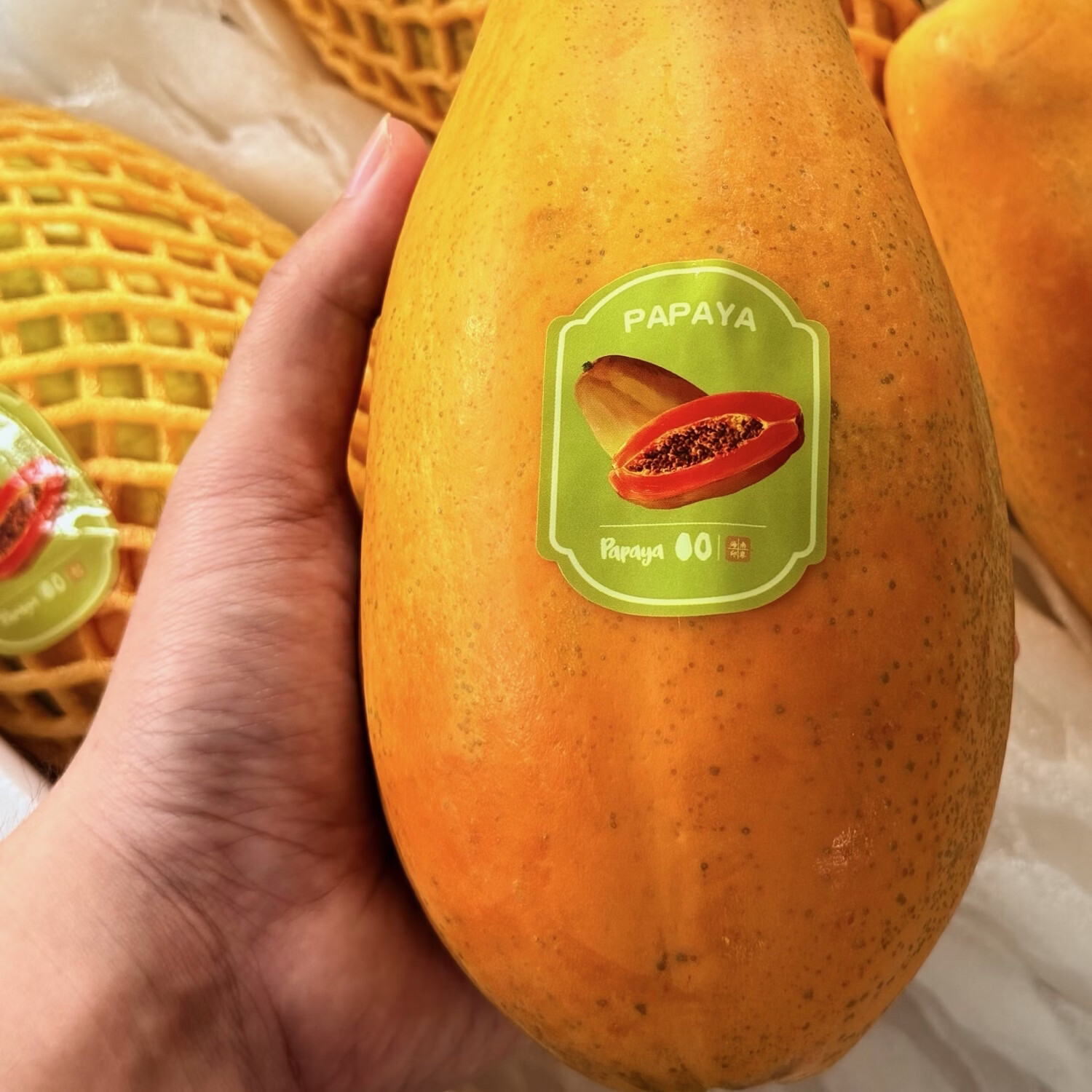 ［顺丰到家］海南三亚当季特级真树熟红心牛奶木瓜水果香甜软糯 净重4.8-5.2斤真树熟特级果（大果2-3个）孕妇可食