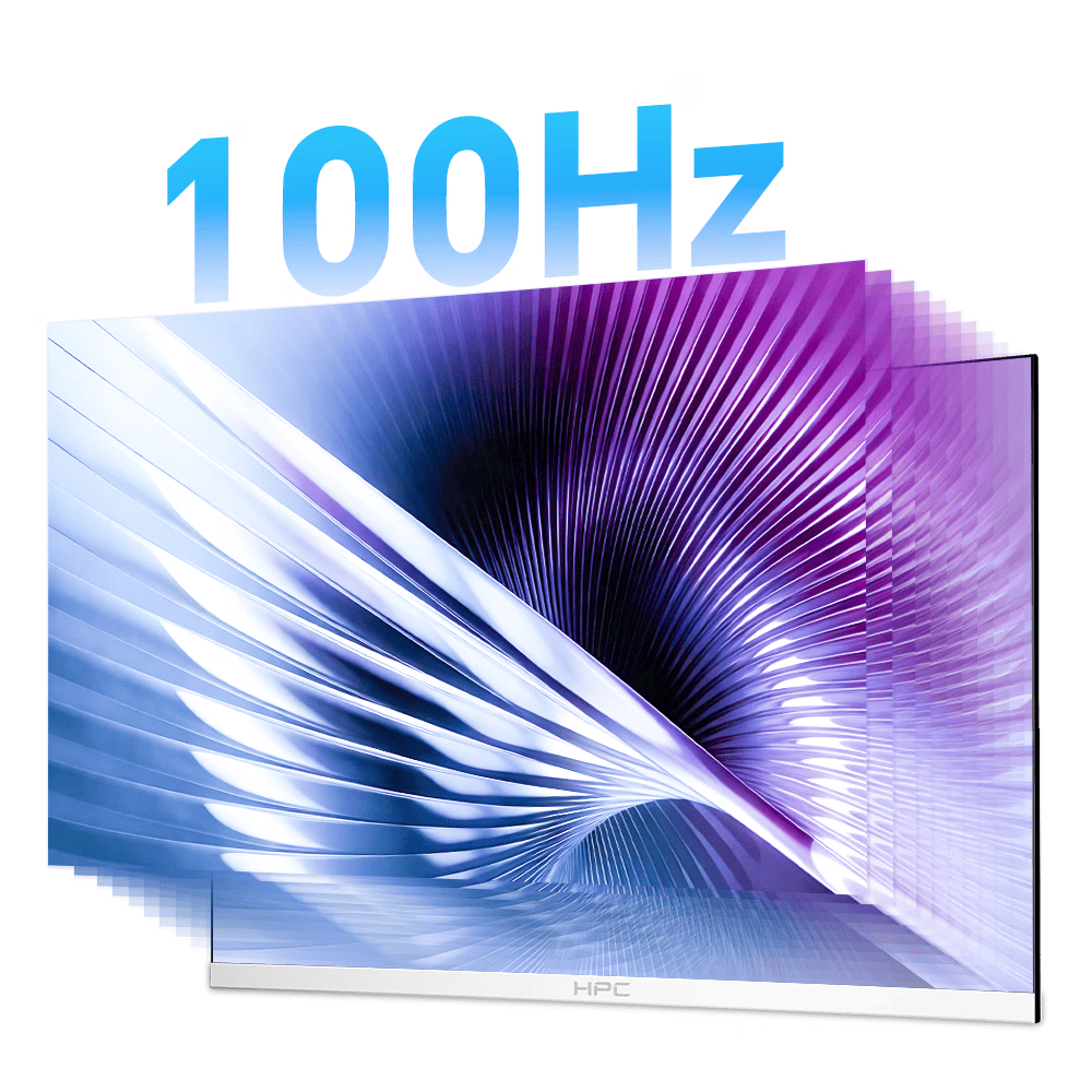 HPC曲面显示器 FHD高清 1080P 100hz 白色家用办公曲面显示屏 低蓝光护眼三面微边框可壁挂16:9屏幕 【曲面办公】27寸|100HZ|C27H51F