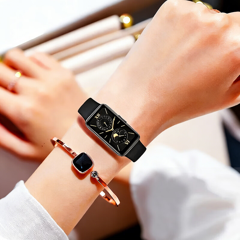 华为（HUAWEI）9NFC蓝牙智能手环充电器学生运动扫码男女士款长续航心律失常提示泳姿识别彩屏触控血氧睡眠监测 星空黑 晒单有礼-送精美表盘 京东折扣/优惠券