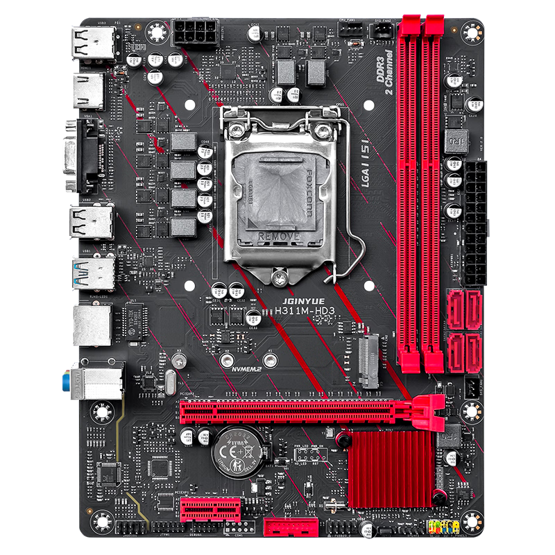 精粤 H311M HD3 DDR3 图 4