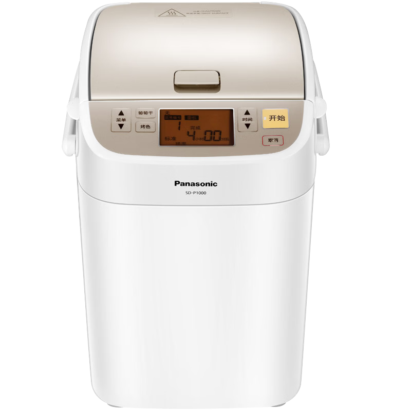 松下(Panasonic)面包机多功能全自动智能面包机多功能和面机家用面包机发酵面包吐司烘烤机SD-P1000 SD-P1000