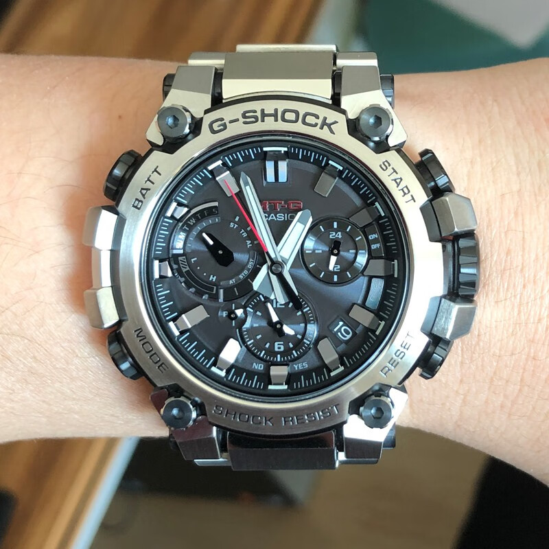 卡西欧(casio 卡西欧casio手表g-shock mt-g系列太阳能电波男士防水