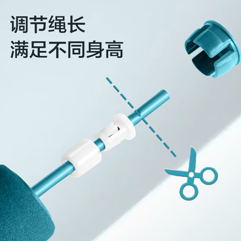 安踏竞速跳绳泡棉防滑手柄学生中考体育考试比赛运动专业训练初中生 棉饼竞速跳绳【升级环保材质】