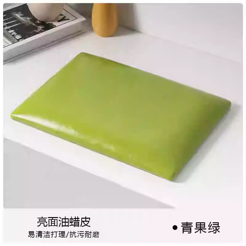 OTHER商用家用卡座坐垫软包靠背垫换鞋凳沙发垫加厚防污耐磨耐脏可定制 亮青果绿 工厂一对一颜色尺寸定制 定制抱枕其他款式(请勿直接拍)