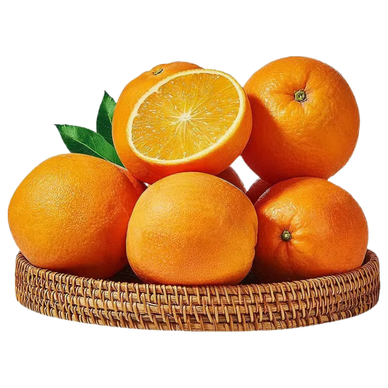 中王佳果重庆奉节脐橙果园直采新鲜现摘皮薄多汁当季水果橙子 坏果包赔净重4.5斤果径60-70mm