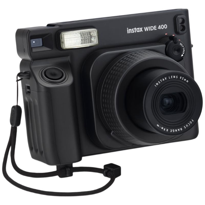 INSTAX富士instax立拍立得 一次成像相机 宽幅大视野 WIDE400 亮黑（WIDE300升级款）	