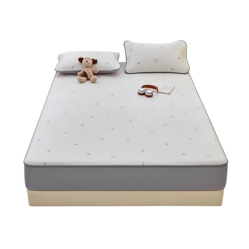 多喜爱凉席冰丝席夏季席子1.8米夏天冰丝床笠软凉席凉豆豆床笠 提花软凉席星月（床笠款） 1.2米床两件套/ 195cm*120cm