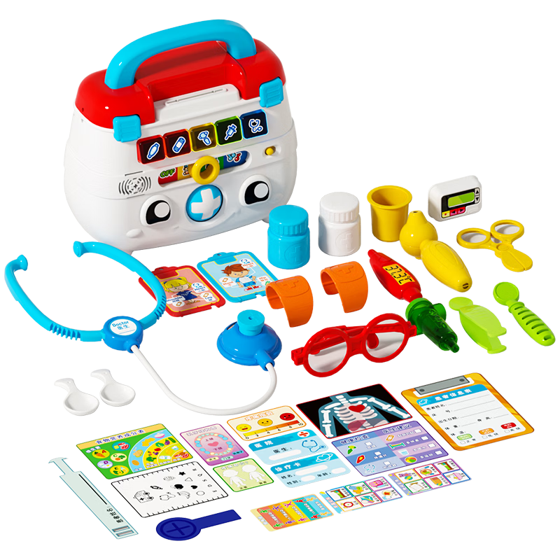 伟易达（Vtech）医生玩具儿童过家家双语豪华智能诊疗箱听诊器男女孩六一生日礼物 豪华版智能诊疗箱【2岁+】