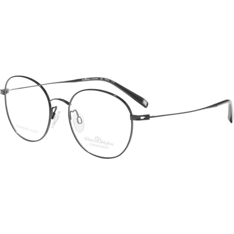 夏蒙（Charmant）GA系列復(fù)古圓框輕盈舒適鈦合金近視眼鏡男鏡框