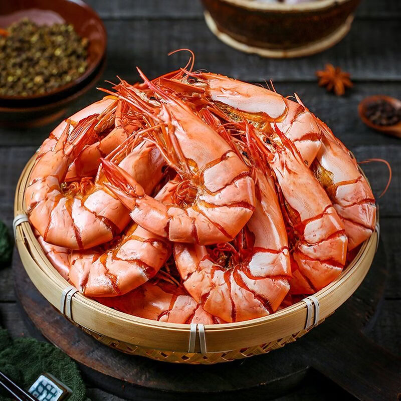 添渔港九节虾干即食大虾干烤虾干对虾干特大斑节虾干大烤虾福建干货虾 九节虾干 【中号】250克净重【约25-30只】