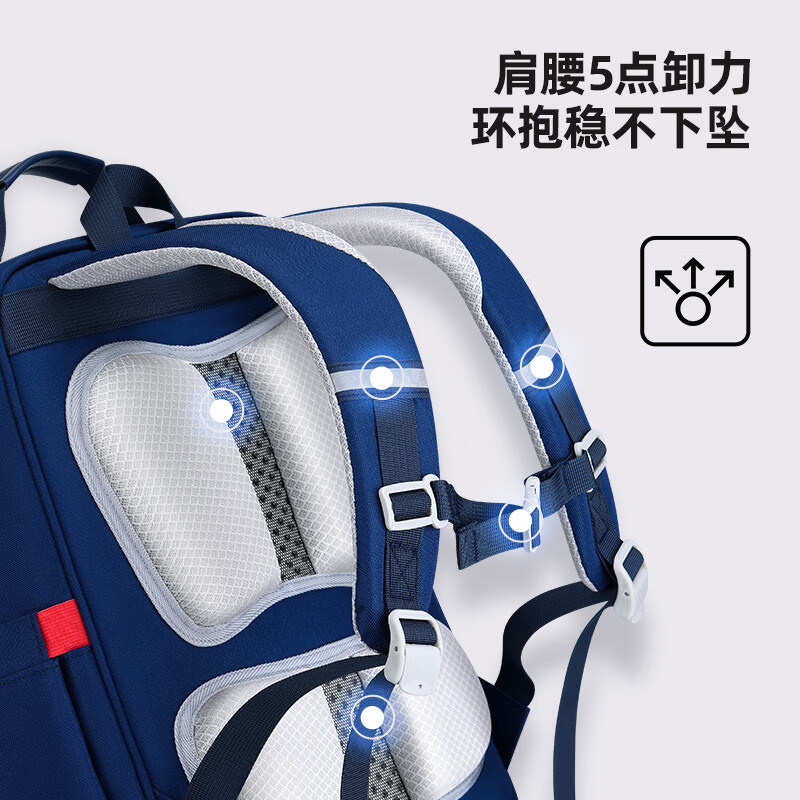 醇龙小学生书包儿童1-3-6年级大容量减负防泼水双肩背包新款卡通 樱花粉W2511 小号1-2年级