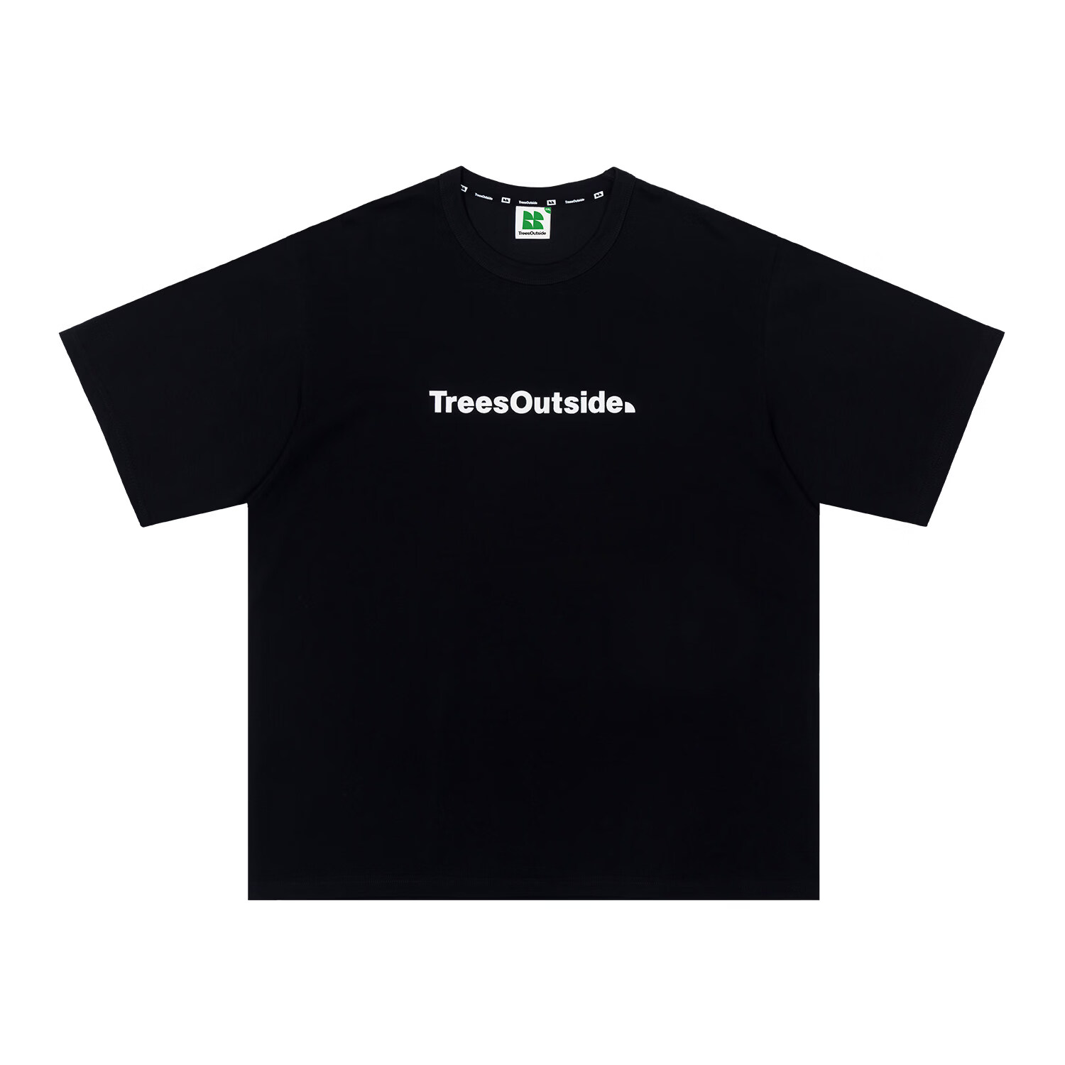 warmtrees春夏通勤运动百搭小写LOGO透气抑菌速干短袖t恤潮牌男女同款 上衣 黑色 M