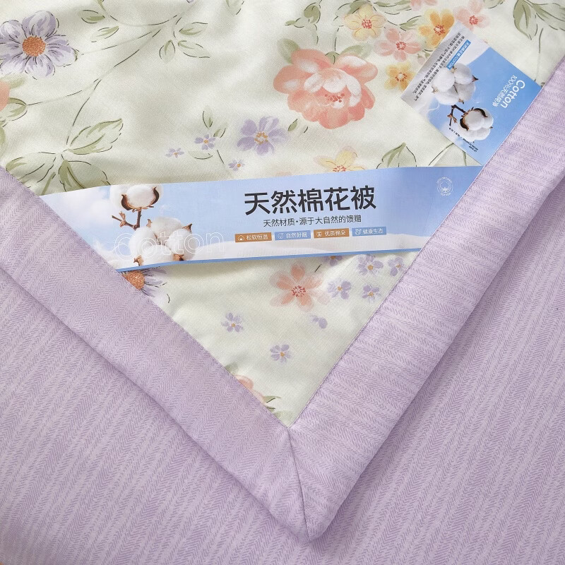恒源祥 空调被 100%棉花夏凉被子纯棉可机洗午睡单人双人全棉被芯夏季 【全棉A类+新品上市】时夏 200x230cm【夏被单件】