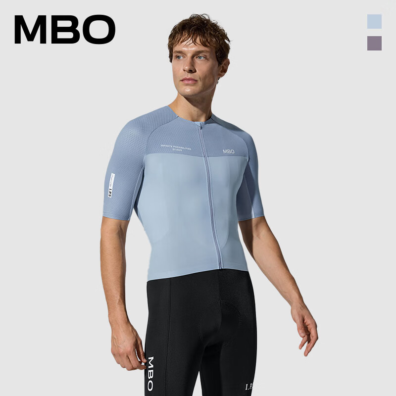 MBO【I.P.S】男子春夏机能美学短袖骑行服 C502（T501同款上衣） 石青灰 S