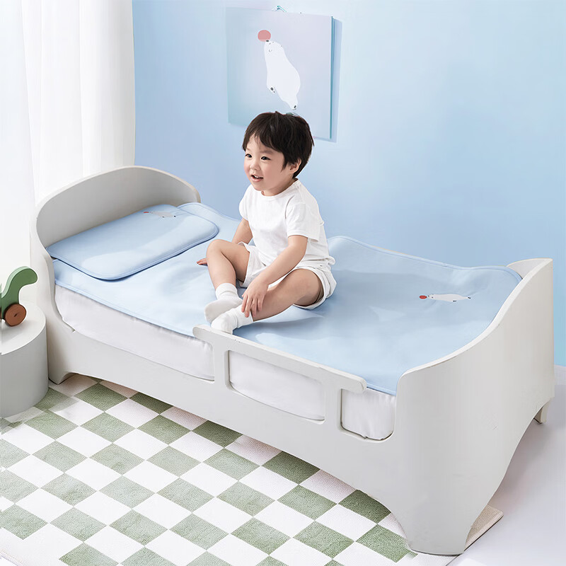 水星家纺冰晶熊堡1000D婴童冰丝席 冰晶熊堡1000D婴童冰丝席 135cm*60cm