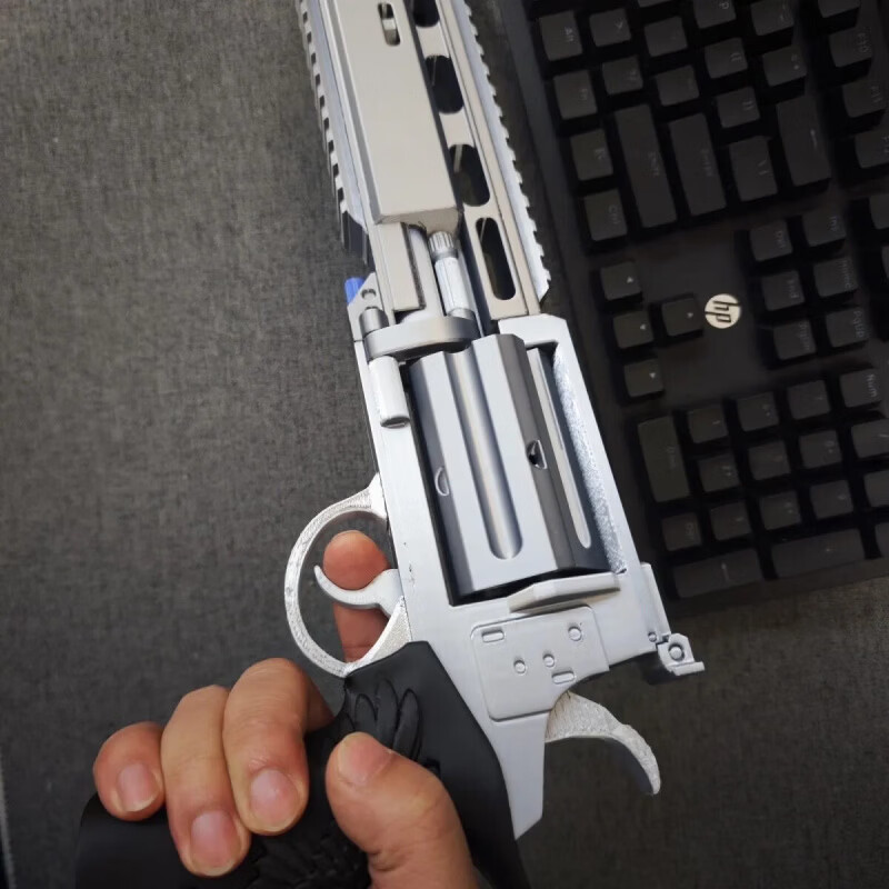 DZEZE安魂曲左轮生化危机9周边cos道具里昂同款武器模型3d打印玩具 安魂枪【弹夹可动 可拆卸】 生化危机9周边
