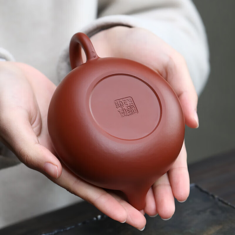 京峰阁 茶具套装 宜兴原矿全手工容天泡茶壶整套高档轻奢紫砂壶家用送礼 全手工容天紫砂壶套组【吴亚维】 6人饮 10件