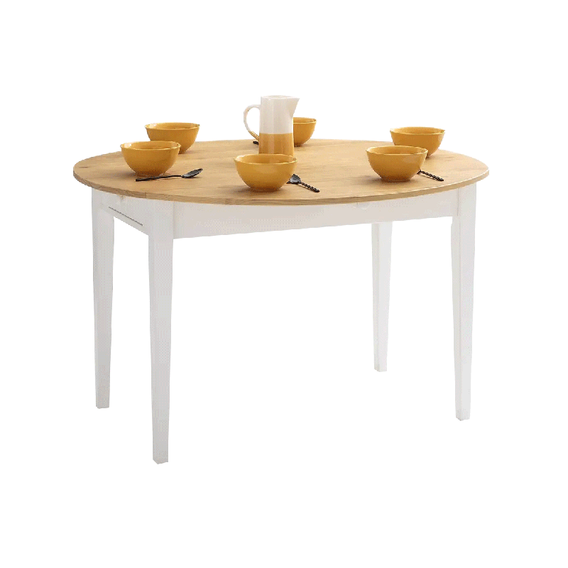 喜梦宝实木餐桌可伸缩餐桌简约方桌圆桌一桌多用 可伸缩餐桌