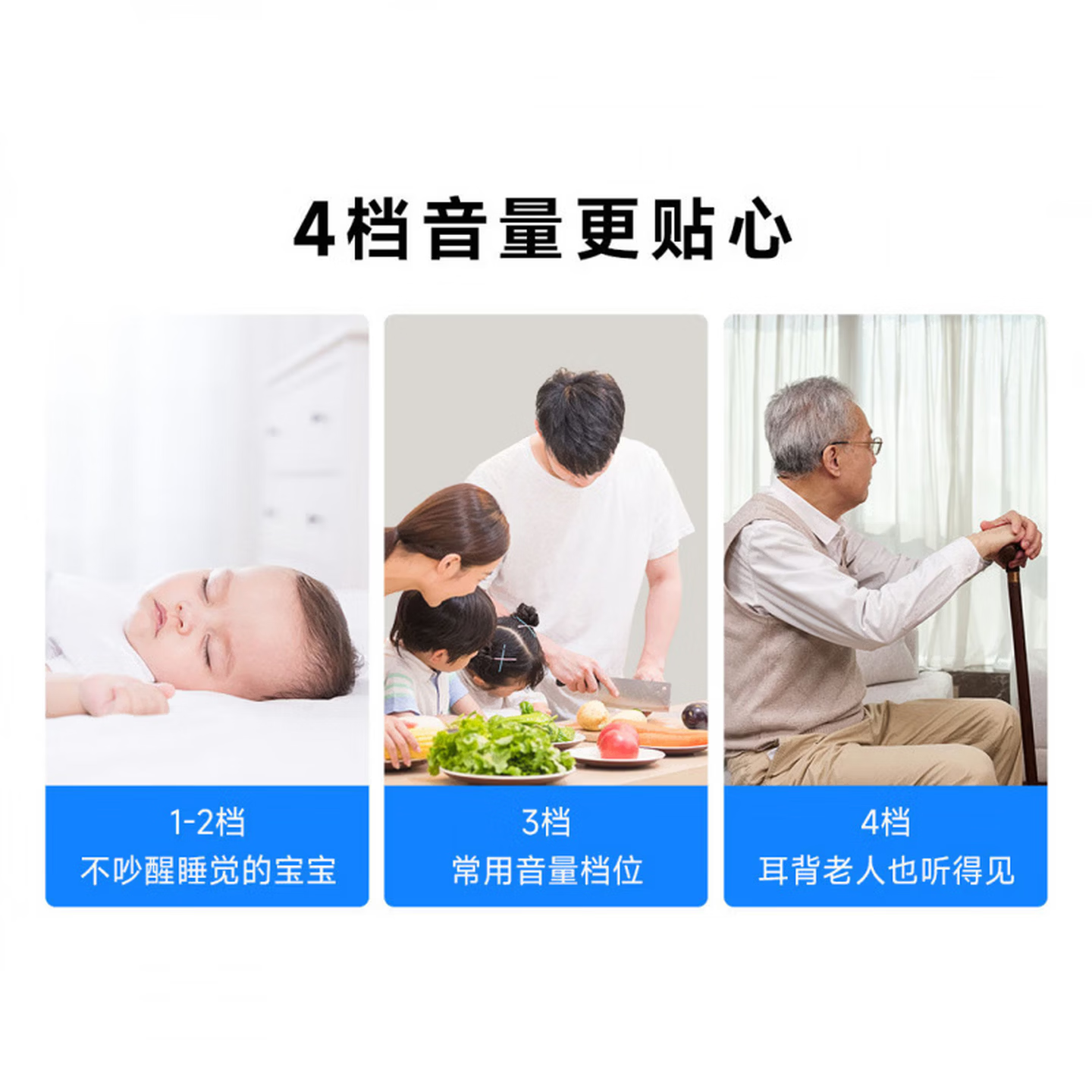 叮零智能电子wifi门铃家用一拖二 无线开关远程提醒老人呼叫器大音量大字 已接入米家APP 叮零无线门铃W1【1个按钮+1个响铃】