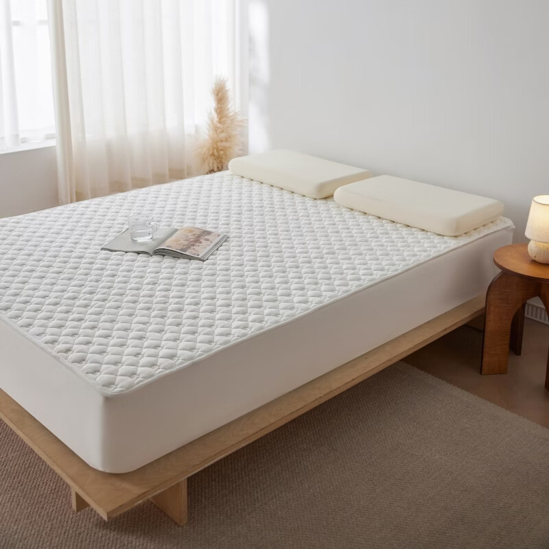 罗兰家纺双面全棉床褥垫薄垫防滑四季软垫单双人床床垫保护垫1.8m床可水洗 SW 双面全棉床褥保护垫-棉朵 90*200cm