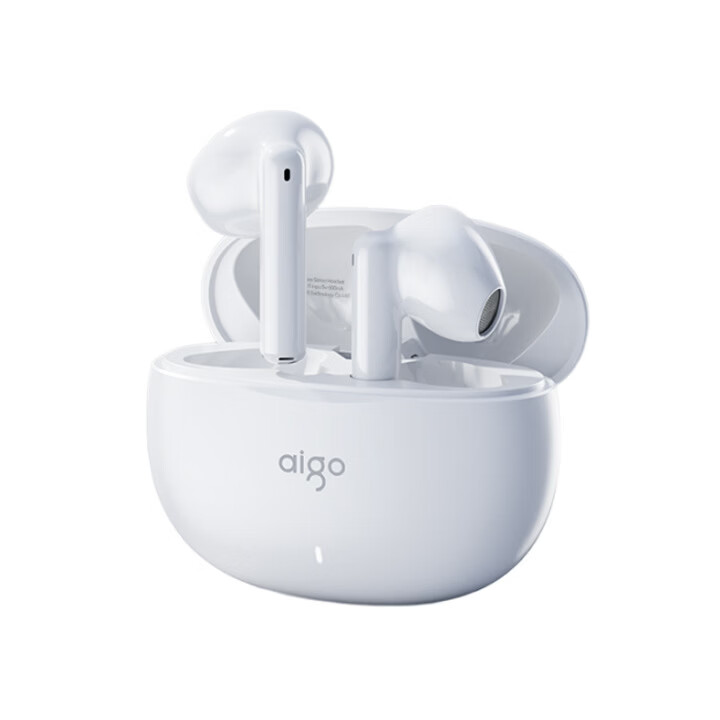 爱国者(aigo)【国民好物/正品】蓝牙耳机真无线入耳式游戏运动降噪超长续航蓝牙耳机 极夜黑-【全景环绕空间音】