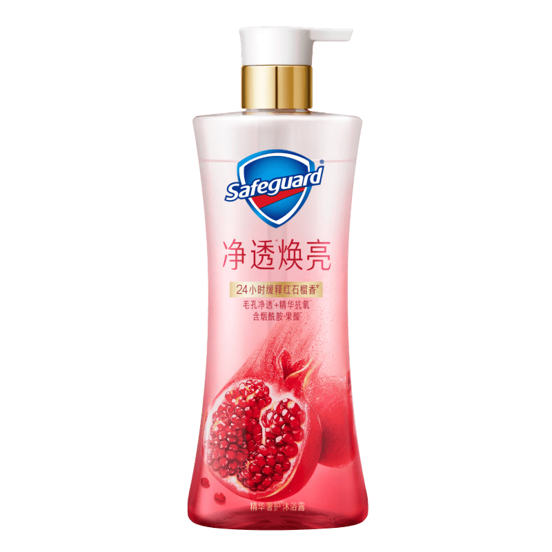 舒肤佳净透沐浴露红石榴780g添加烟酰胺焕亮持久留香男女 新老包装随机