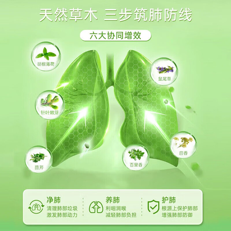 Huebner德国进口郝柏娜冷杉玉露草本有机清肺止咳口服液 润肺养肺润喉糖 【12岁+】草本清肺口服液250ml/瓶