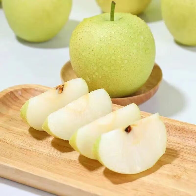 京喜加皇冠梨翠冠梨产地直新鲜水果脆甜多汁皮薄肉厚人工挑选 带箱5斤