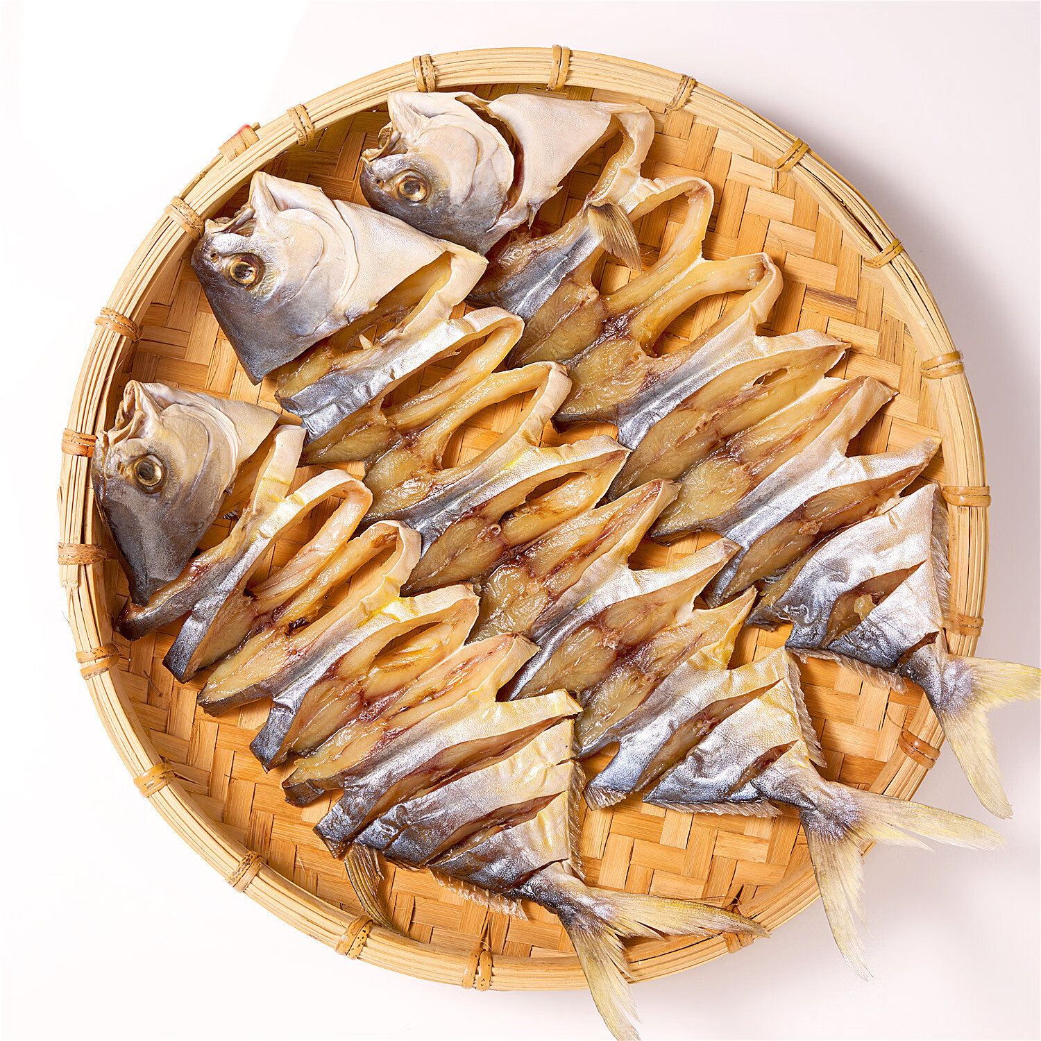 海确丰广东阳江特产金鲳鱼干6条装渔民新晒海鱼干淡口风干不咸干货 淡晒金鲳鱼 6条（每条450-500克）共约2700g