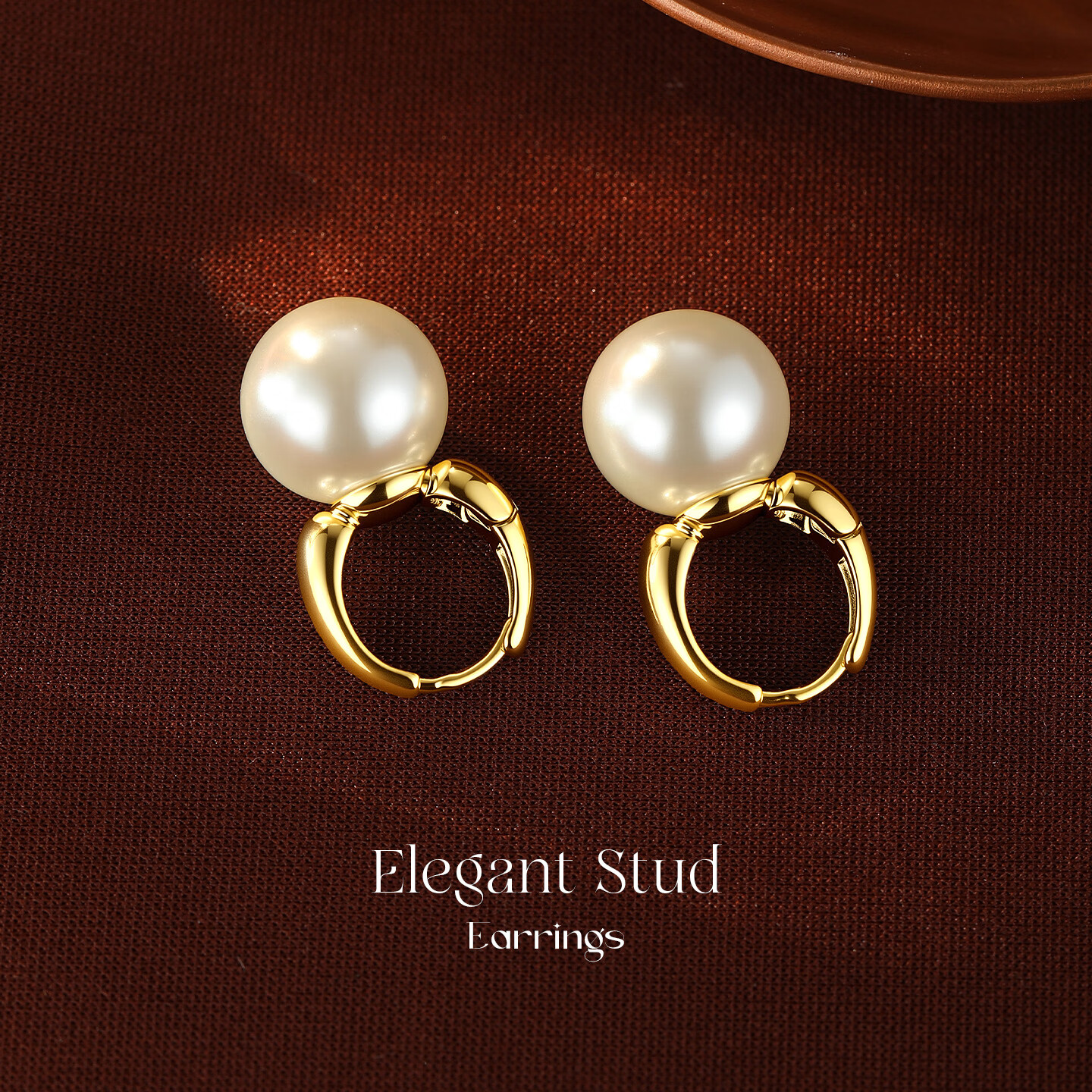 卡伦蒂亚（KARENTIYA）双珠珍珠耳钉女2026新款爆款S925纯银耳饰轻奢高级感气质大气耳环 【正圆强光】香槟奶咖12mm