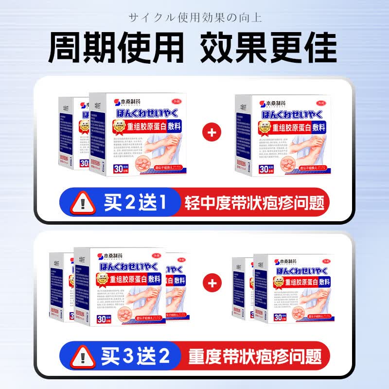 本桑制药带状疱疹后遗症神经痛膏断根蛇盘疮线性单纯性疱疹蛇胆疮专用膏 2盒周期套餐【只要1盒价】