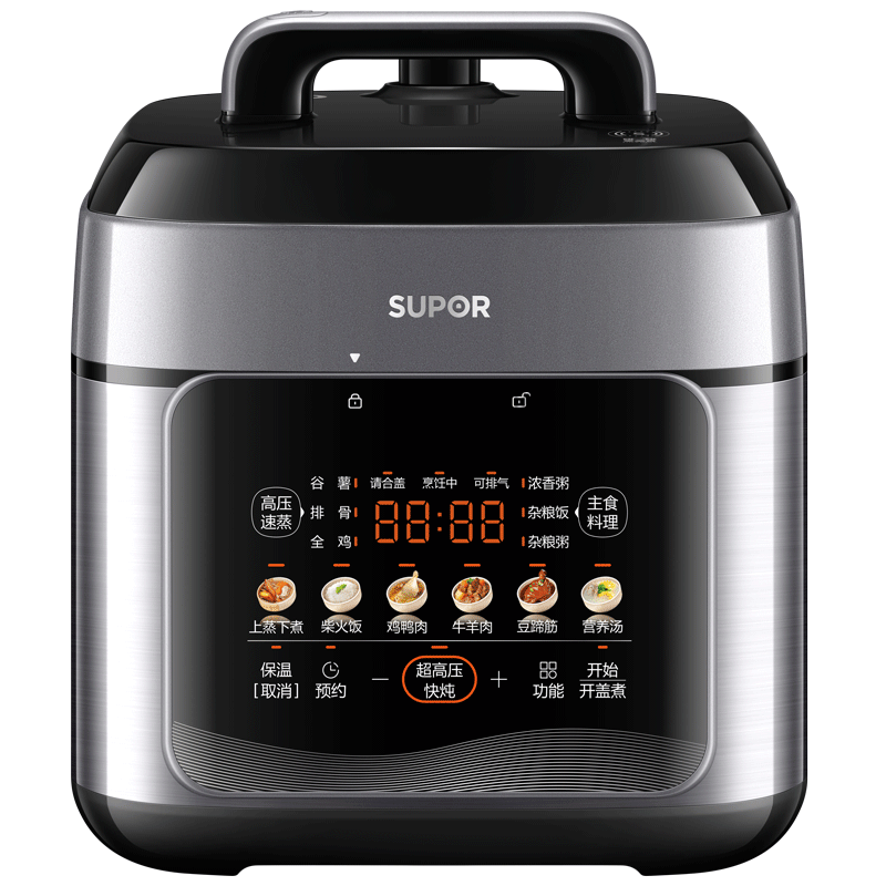 苏泊尔（SUPOR）有钛0涂层速嫩蒸鲜呼吸电压力锅5L超高压120kPa 2000W上蒸下煮电饭煲高压锅家用4-6人SY-50FC5051