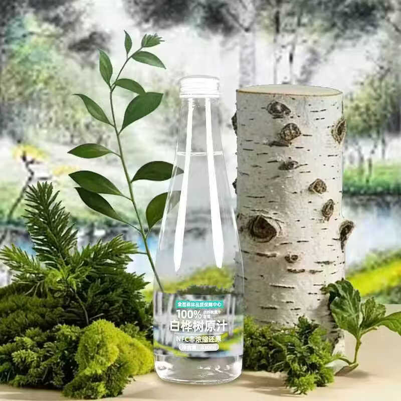 九峰山养心谷100%白桦树原汁（国风系列）真汁玻璃瓶330ml 330ml*6瓶