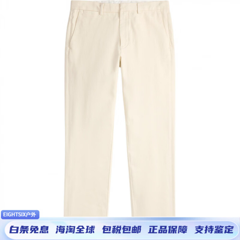 RALPH LAUREN 拉夫劳伦百搭潮流 休闲弹力直筒棉质裤 男款 白色 33 内长32