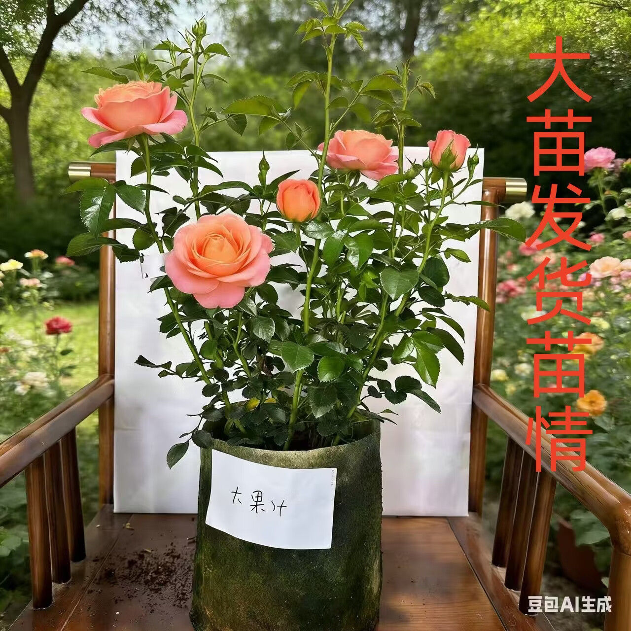 墨薰槿瑞典女王月季花中苗四季开花盆栽阳台灌木花园室外浓香切花玫瑰 天荷繁星中苗【大花浓香，月月开多分支】 高度35厘米左右【21*17】种植杯